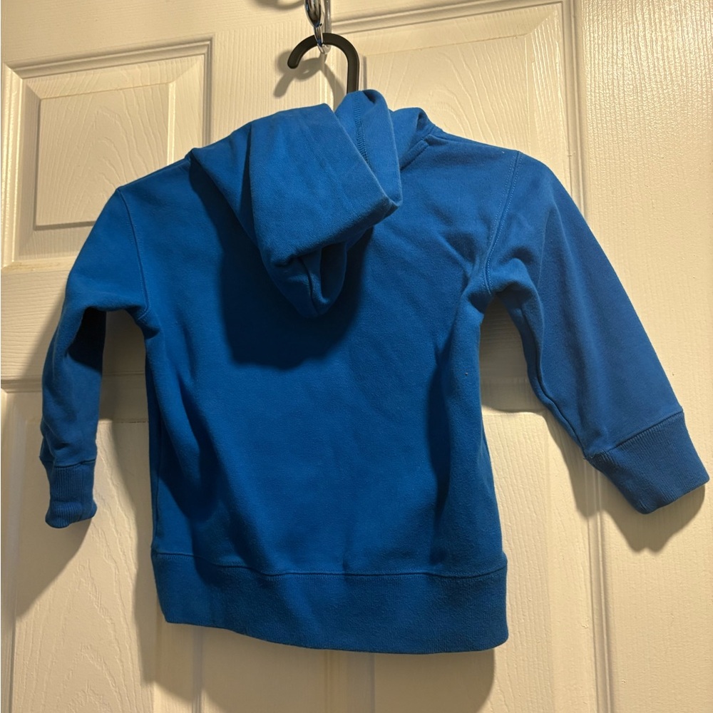 Billionaire Boys Club Kids Hoodie in Blue with Yellow Logo - Picture 3 of 5
